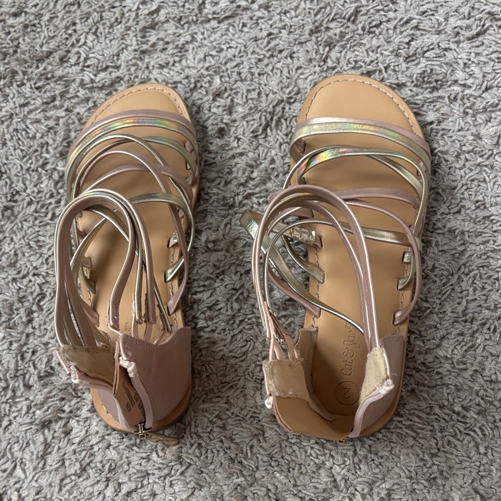 Cat & Jack Women's Sandals in Iridescent and Tan